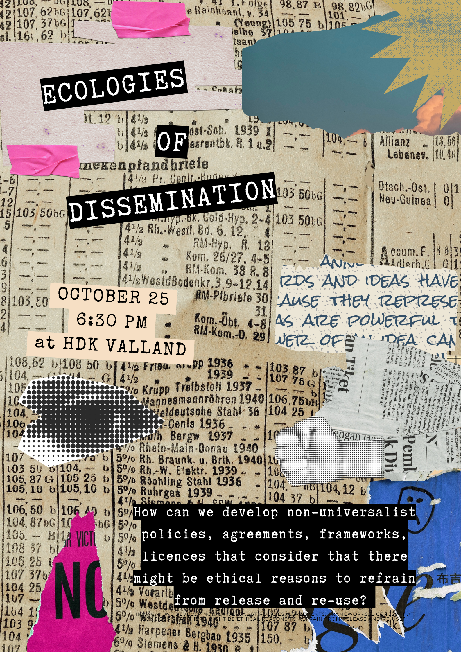Ecologies Of Dissemination